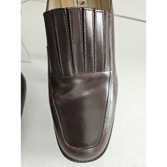 I.N.C. International Concepts Red/brown Leather Loafers Womens 8.5 - Picture 3 of 8